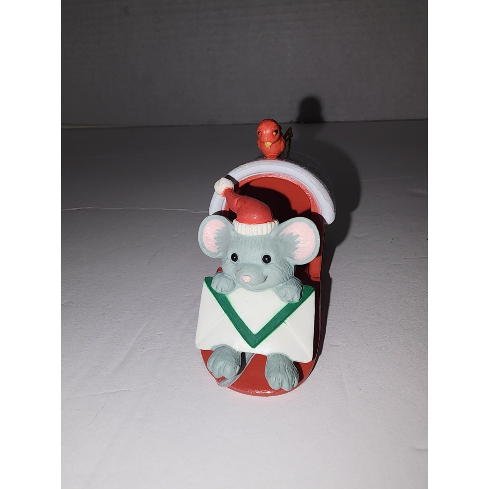 New Home Christmas Mouse in a Mailbox Tree‎ Ornament